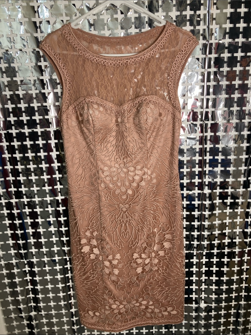Sue Wong Blush Pink Midi Dress